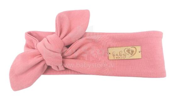 BABY 01157 Mazuļu galvas saite Dirty rozā 6-12m