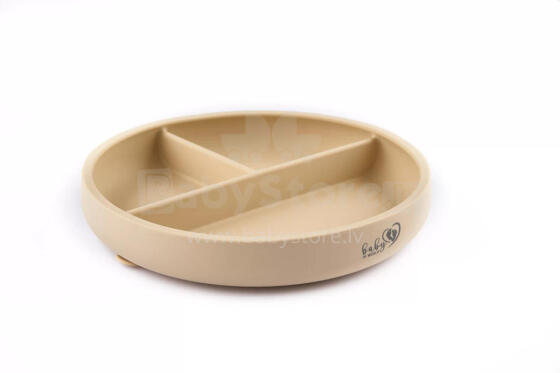 BABY 01295 Silicone plate with scale Sand