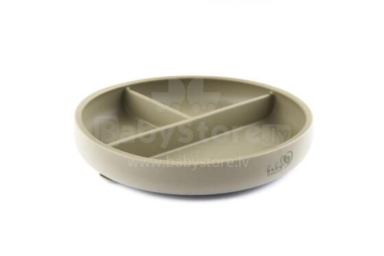 BABY 01299 Silicone plate with scale Sage