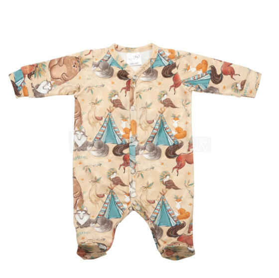BABY 01393 Baby romper long sleeve Boho Boy 56/62
