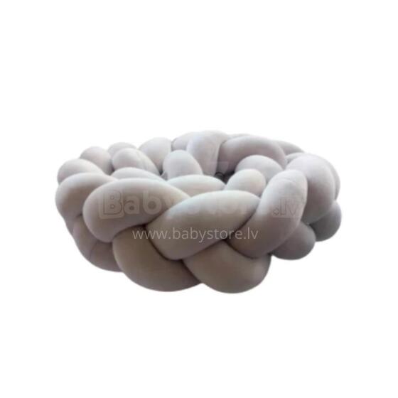 BABY 01613 Crib braid velvet gray 210 cm