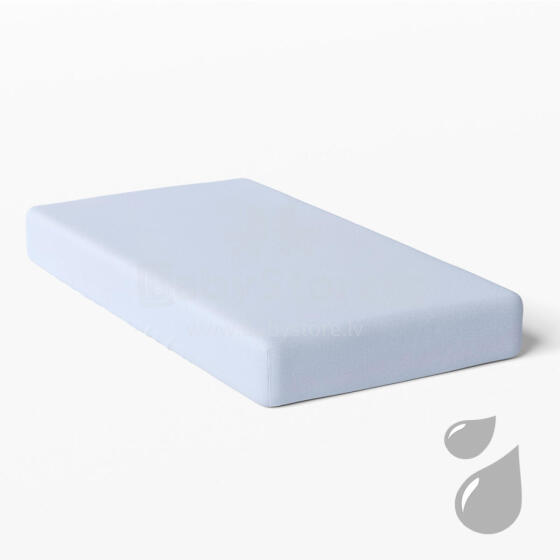 EWA 885227 Sheet cotton jersey 120x60 light blue