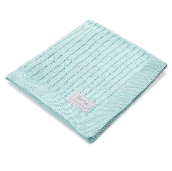 EWA 927941 Blanket bamboo mint braid + box