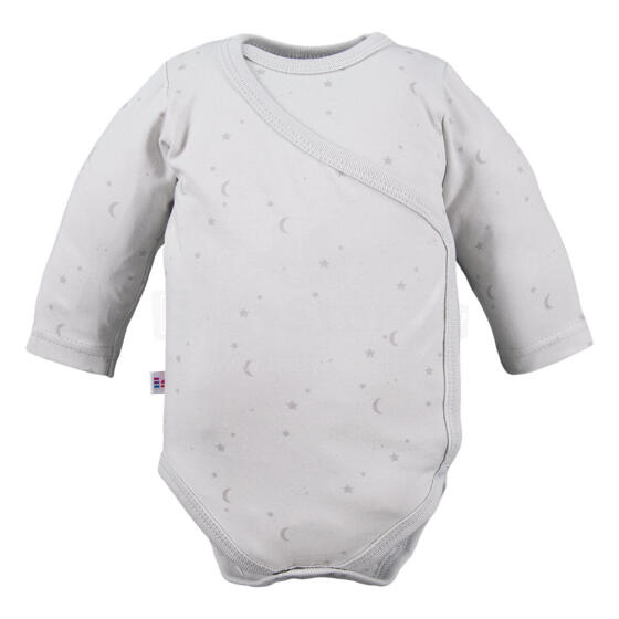 EWA 946991 PETITE Bodysuit, long, Stars, gray 68