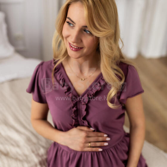 EWA 961932 LINDA Maternity shirt grape S