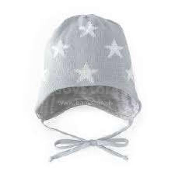 NordBaby Hat Stars Art.23288 Grey  Silta cepurīte