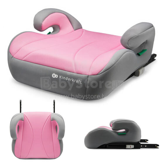 KINDERKRAFT I-BOOST PINK autokrēsliņš