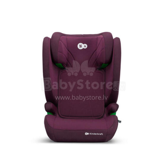 KINDERKRAFT autokrēsliņš JUNIOR FIX 2 i-Size 100-150 cm ķiršu pērle