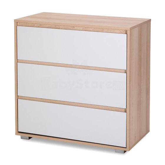 Klups Dalia Art.62326 Beech-Ash chest of drawers with changing surface