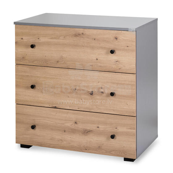 Klups Pauline Art.233076 Graphite/Oak Koka kumode