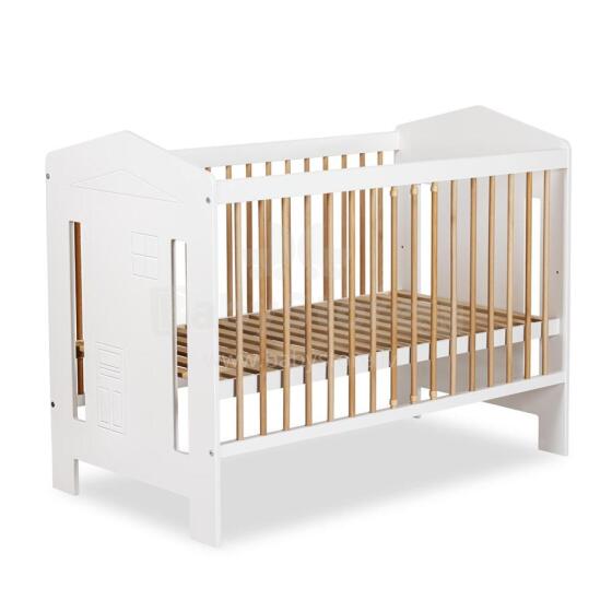 Klups Ida Art.233089 White/Pine Bērnu koka gultiņa 120x60cm