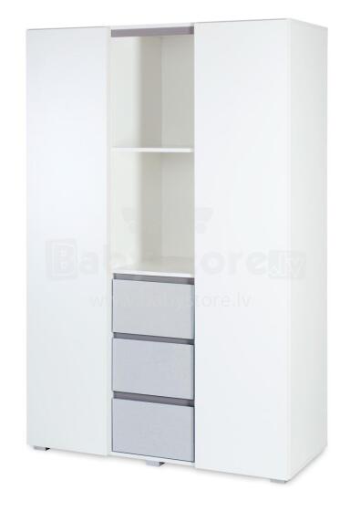 Klups Dalia Art.233117 White/Gray 3-х дверный шкаф