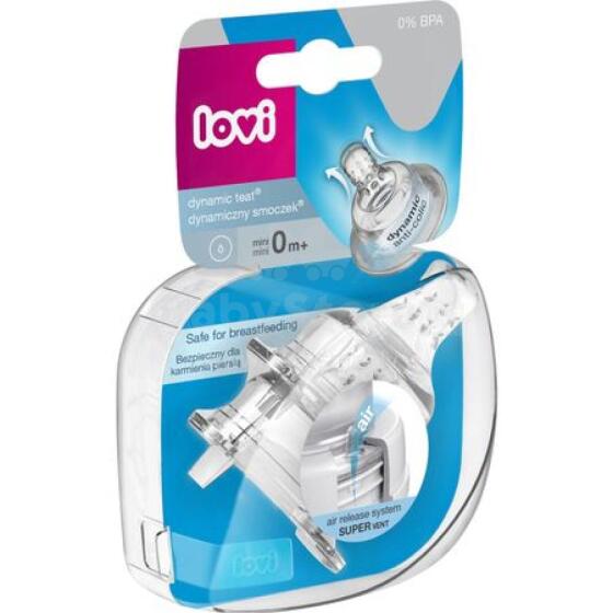 LOVI 18/749 Dynamic feeding teat Mini 2 pcs