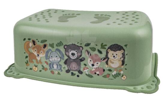 MALTEX Footstool 2K Hedgehog Forest Gang zaļš/zaļš