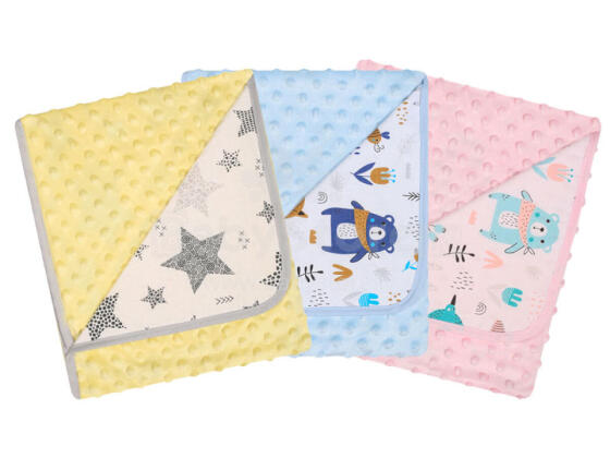 MARINI 625 Double blanket MINKY + cotton print 80x90