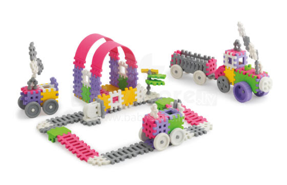 MARIOINEX 902837 Mini waffle blocks 140 pcs. Constructor (girl)
