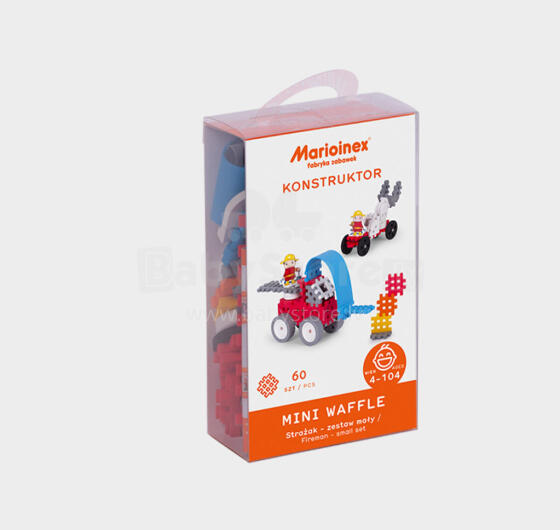MARIOINEX 903780 Mini Waffle Blocks Little Fireman (blister)
