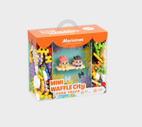 MARIOINEX 904244 Waffle mini blocks - Food Truck 148 pcs.
