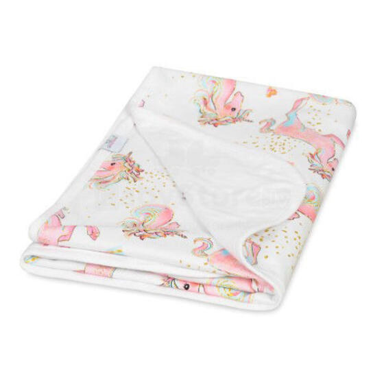 MATEX Blanket INES cotton double-sided 75x100 [TB0236_36]unicorns