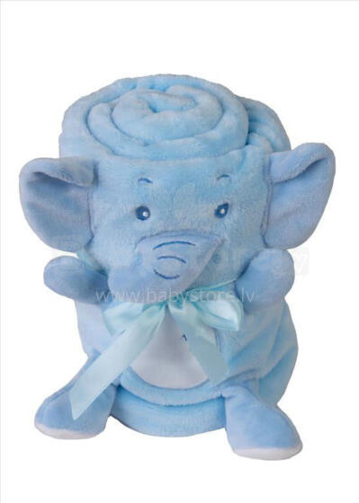 MATEX Blanket WILLY 85x100 [TB0374_01] blue elephant