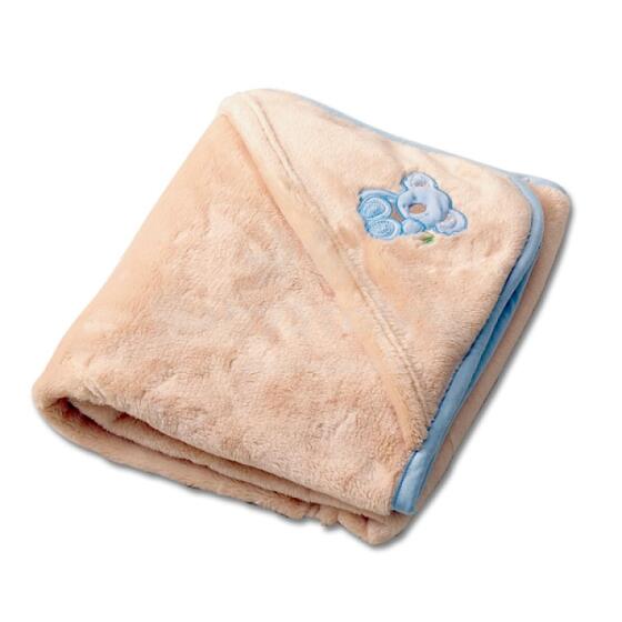 MATEX Microfibre blanket with hood KOALA for car seat 95x95 [TB0149_15] beige
