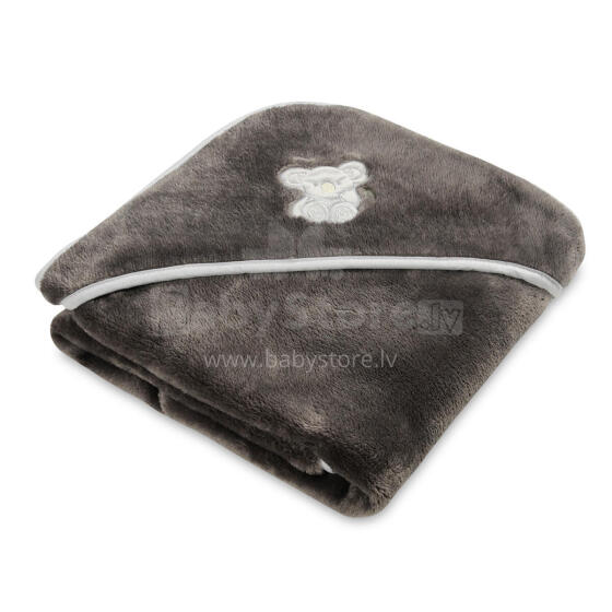 MATEX Microfibre blanket with hood KOALA for car seat 95x95 [TB0149_45] graphite