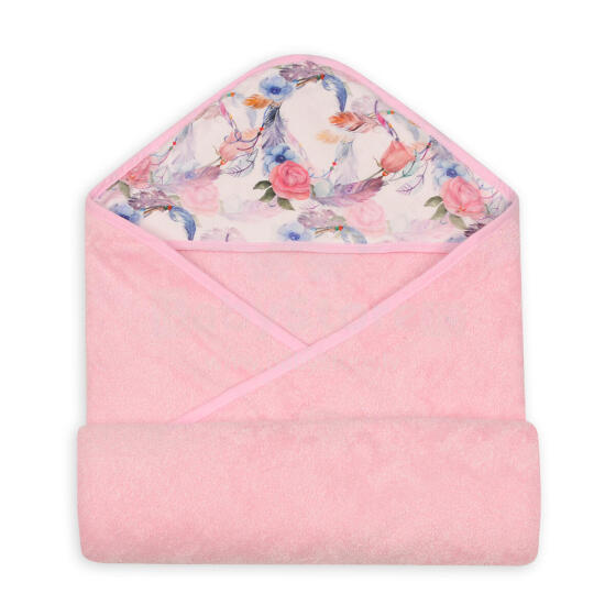 MATEX Bath cover BAMBOO DESIGN 100x100 [TB0418_10] pink