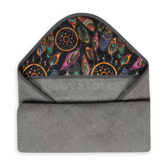 MATEX Bathrobe MAXI PRINT 100x100 [TB0343_44B]* dark gray