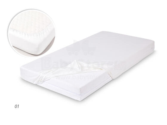 MATEX BAMBOO fitted sheet 60x120 [TB0351_01] white