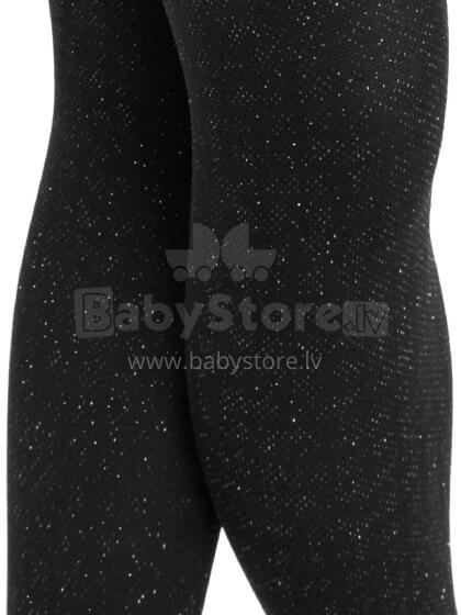 NOVITI RM003-G-01 Micro tights 60den black silver lurex 128/134