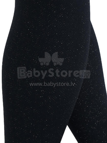 NOVITI RM010-G-02 Micro tights 40den black with glitter 140/146