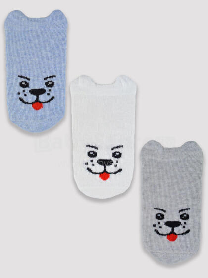 NOVITI SB019-B-02 Cotton socks with smiley faces M2 boy 6-12m