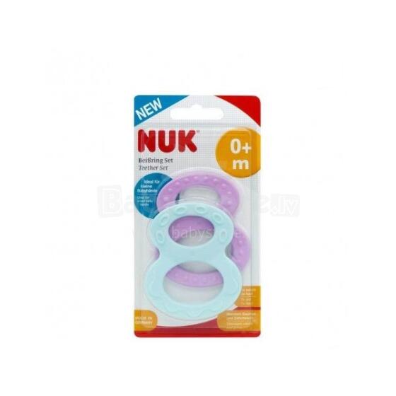 NUK 256455 Teether EIGHT SOFT 2 pcs 0+