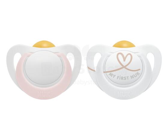 NUK 726070 Latex soother 0-6m STAR 2 pcs