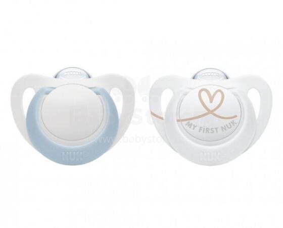NUK 730690 Silicone soother 0-2m STAR 2pcs/box