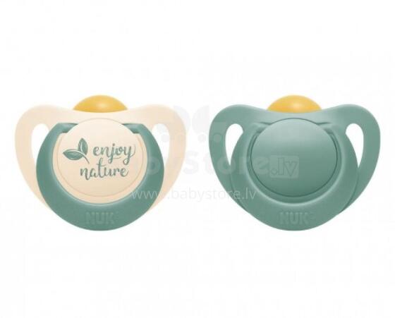 NUK 734083 Latex Soother 6-18m FOR NATURE 2 pcs box