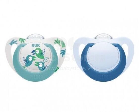 NUK 736748 Silicone soother 6-18 months STAR 2 pcs/box