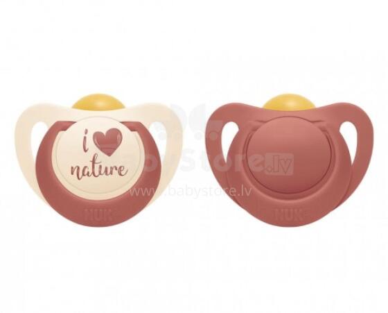 NUK 737877 Latex Soother 18-36m FOR NATURE 2 pcs box