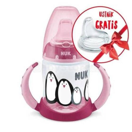 NUK ZE-101 FC Set 150ml Bottle with handles MONOCHROME + silicone non-spill mouthpiece for free