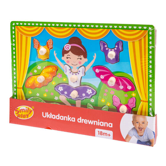 SMILY PLAY SPW83615 Wooden Ballet Puzzle