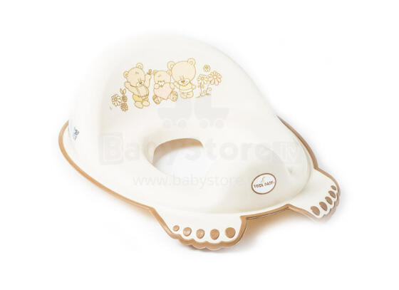 TEGA MS-016-119 Teddy bear pretslīdes tualetes sēdekļa pārvalks bēšs