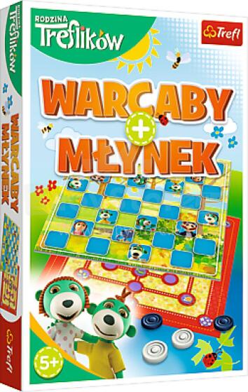 TREFL 01920 Checkers/Trefliki Mill Game