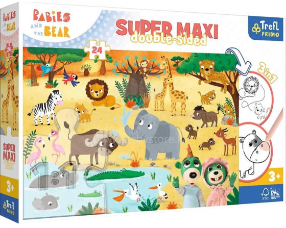 TREFL 41009 Puzzle 24 SUPER MAXI Babies on safari
