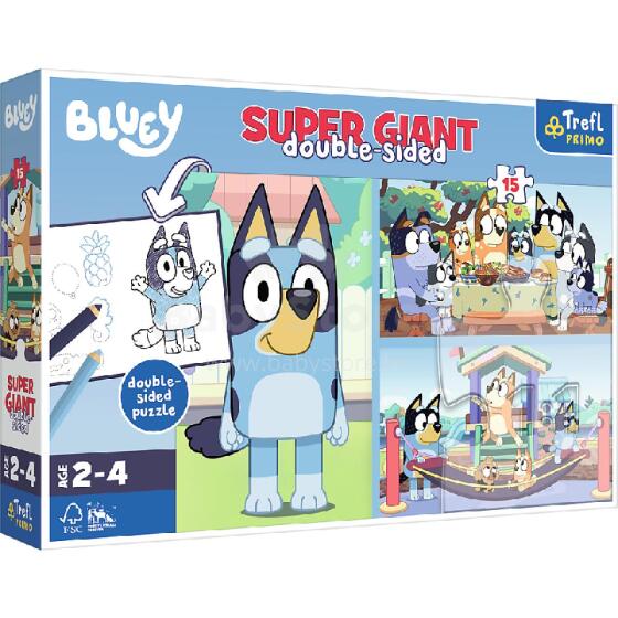 TREFL 42010 Puzzle 15 GIANT Adventure with Bluey