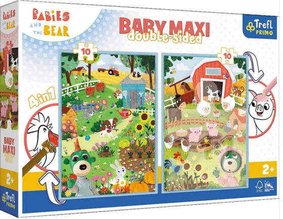 TREFL 43000 Puzzle Baby MAXI 2x10 Meet the Babies