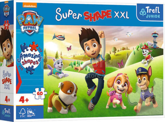 TREFL 50009 Puzzle 60 XXL Smiling dogs / Paw Patrol
