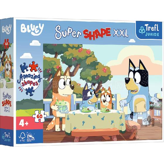 TREFL 50040 Puzle Super Shape XXL 60 Bluey un draugi