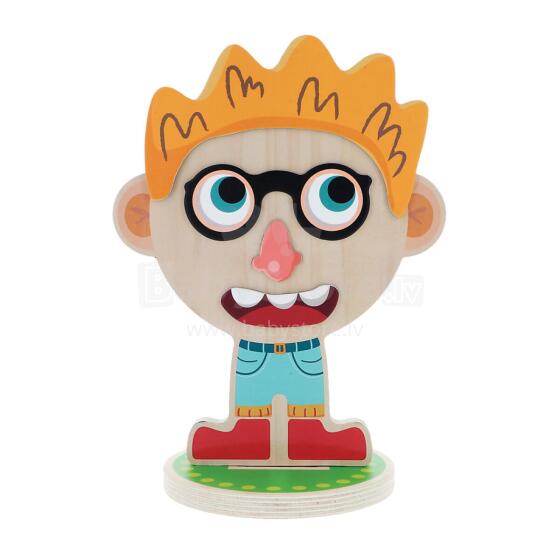 TREFL 61400 Wooden toy Relaxed faces