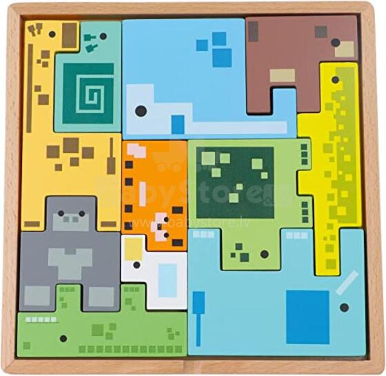 TREFL 61640 Pixel Gang Wooden Puzzle
