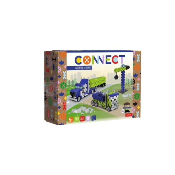 TREFL 61977 Connect 2in1 Blocks - Truck / Construction Site